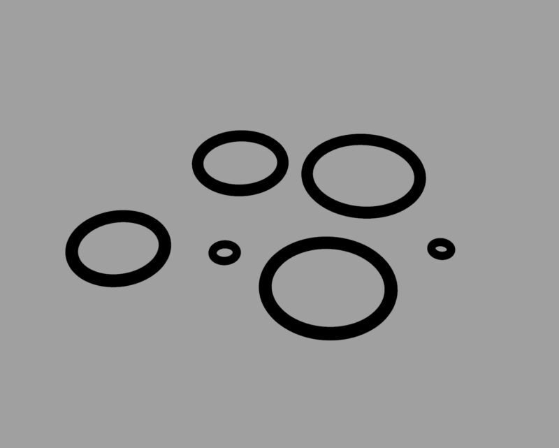 proteus set of replacement o-rings