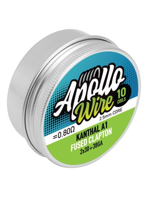 Apollo Kanthal A1 Fused Clapton 2x30+38ga / 0.8ohm / 10 coils