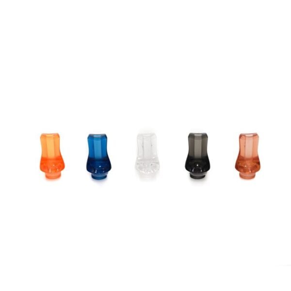 Drip Tip Plastic Crystal Flat - White