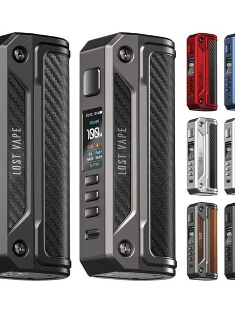 Lost Vape Thelema Solo Mod 100W - Stainless Steel Carbon Fiber