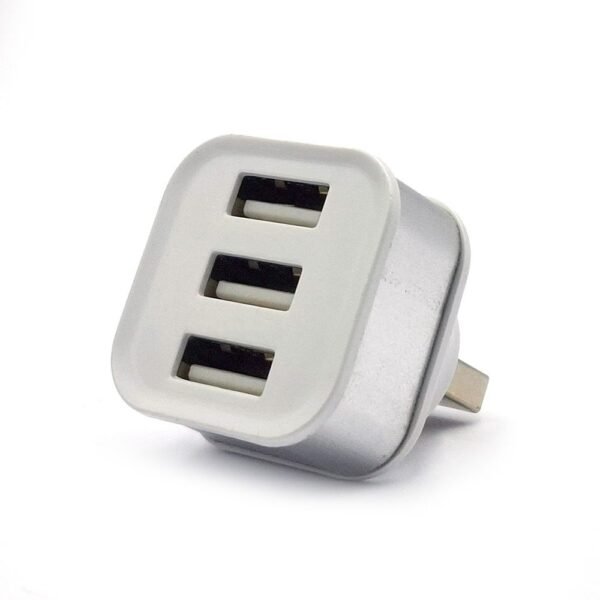 Mini Φορτηστής USB 2.0 - 3 Θυρών με σύνδεση USB-A - White