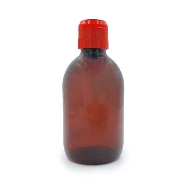 PET Amber Πλαστικό Μπουκάλι 250ml - 1 Τμχ