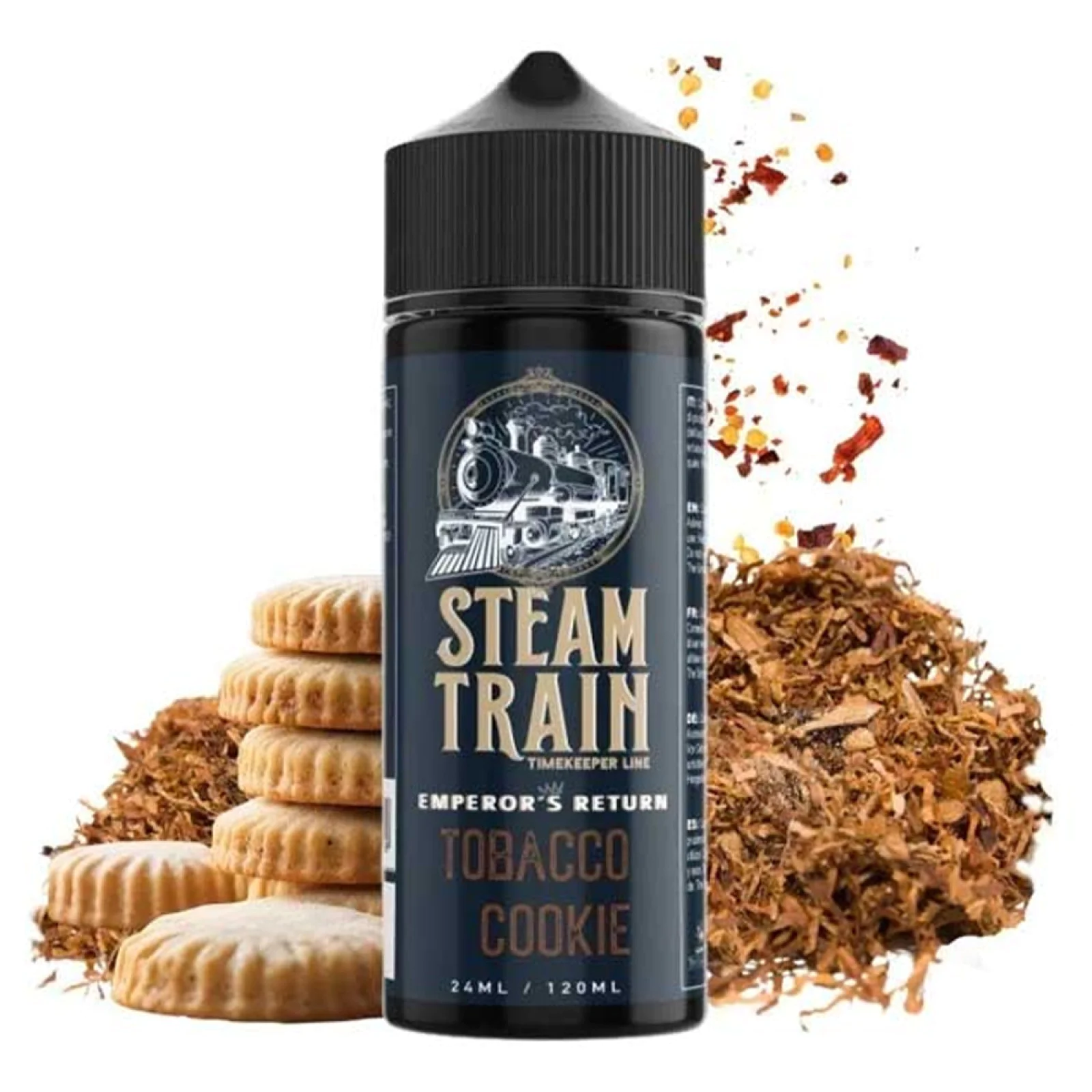 Steam-Train-Timekeeper-Line-Emperor-Return-Tobacco-Cookie-24ml120ml