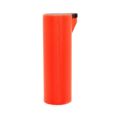 3D Printed Θήκη Μεταφοράς Μπαταριών - 21700 / Single - Orange