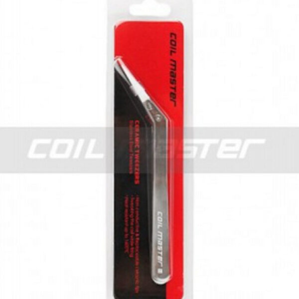 Ceramic tweezers / κεραμική τσιμπίδα κυρτή Coil Master Silver
