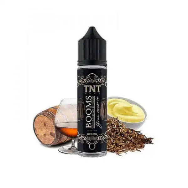 Booms Vanilla Cream Tobacco Gran Reserve 20/60ML By TNT Vape