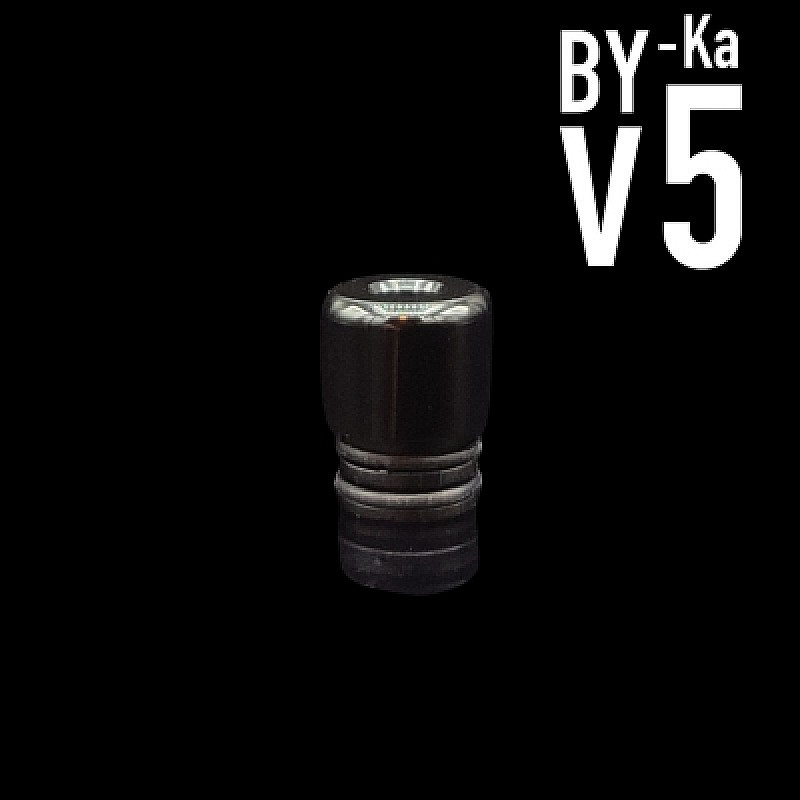 BY-ka v.5 RTA 22mm Short Black Drip Tip by Vape Systems