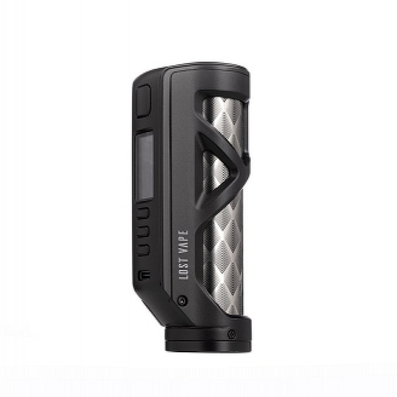Cyborg Quest 100w Mod by Lost Vape - Stainless Steel Series - Matt Black Fish Bone