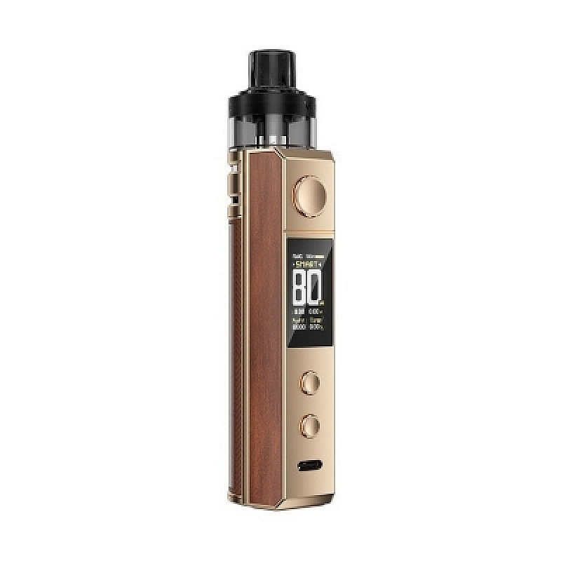Drag H80S Kit 18650 4.5ml by Voopoo - New Colors - Golden Rosewood