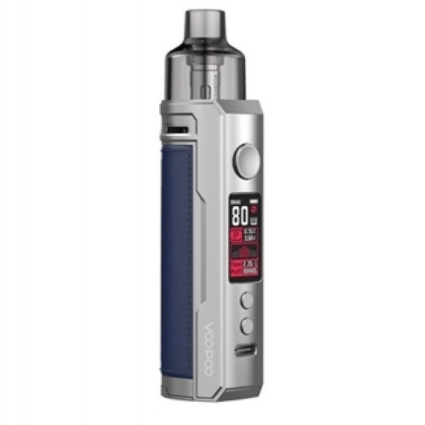 Drag X 80W 18650 Pod Kit by Voopoo - Silver Edition - Silver Blue