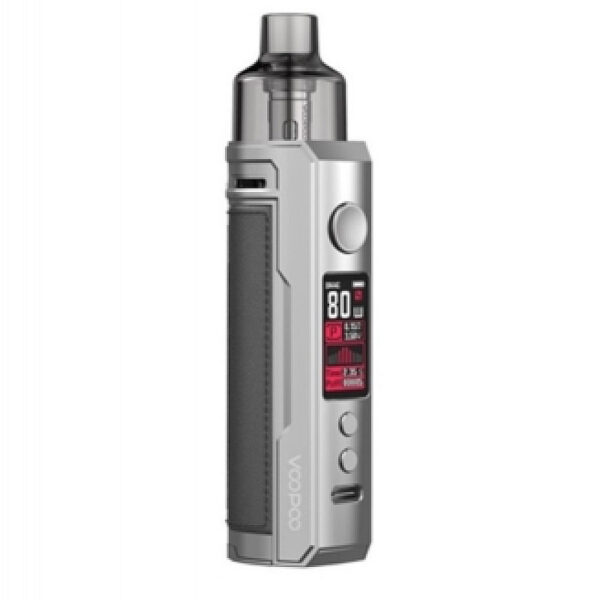 Drag X 80W 18650 Pod Kit by Voopoo - Silver Edition - Silver Dark Grey