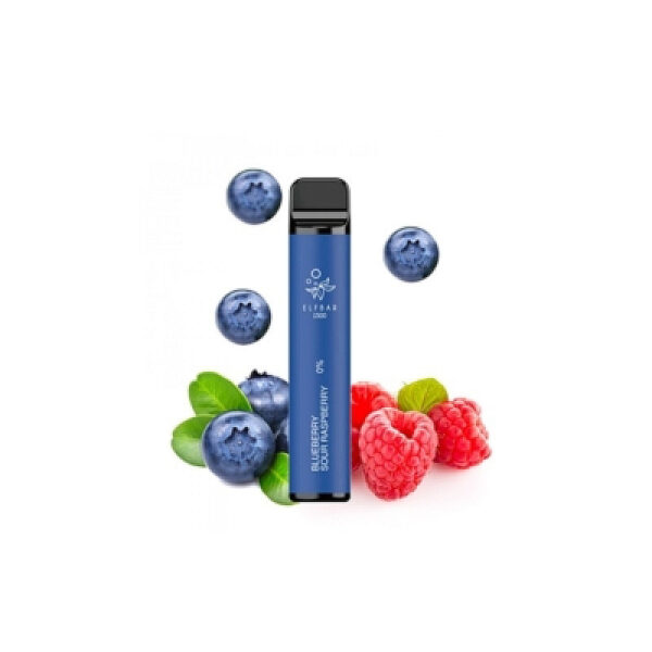 Elf Bar 1500 0mg 4.8ml (Χωρίς Νικοτίνη) - Blueberry Sour Raspberry