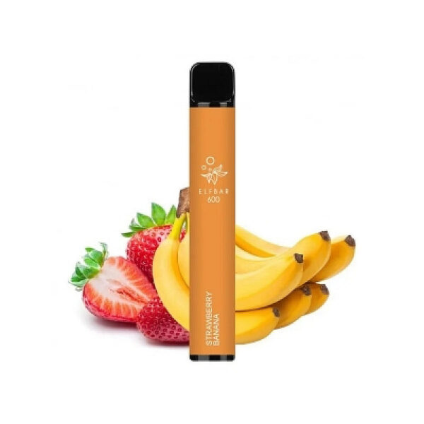 Elf Bar 600 20mg 2ml - Strawberry Banana