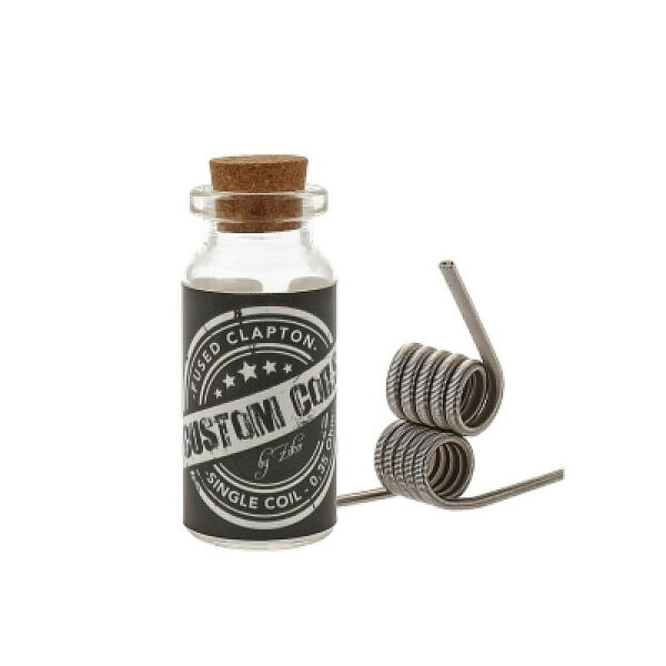 Premade Coils Fused Clapton - Single Coil 0.35 Ohm N80/V2A Handmade by Ziko