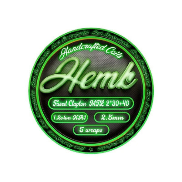 Premade Coils Fused Clapton MTL (2*30+ 40) 1.2ohm KA1 2.5mm (3pcs) by Hemk Handcrafted Coils