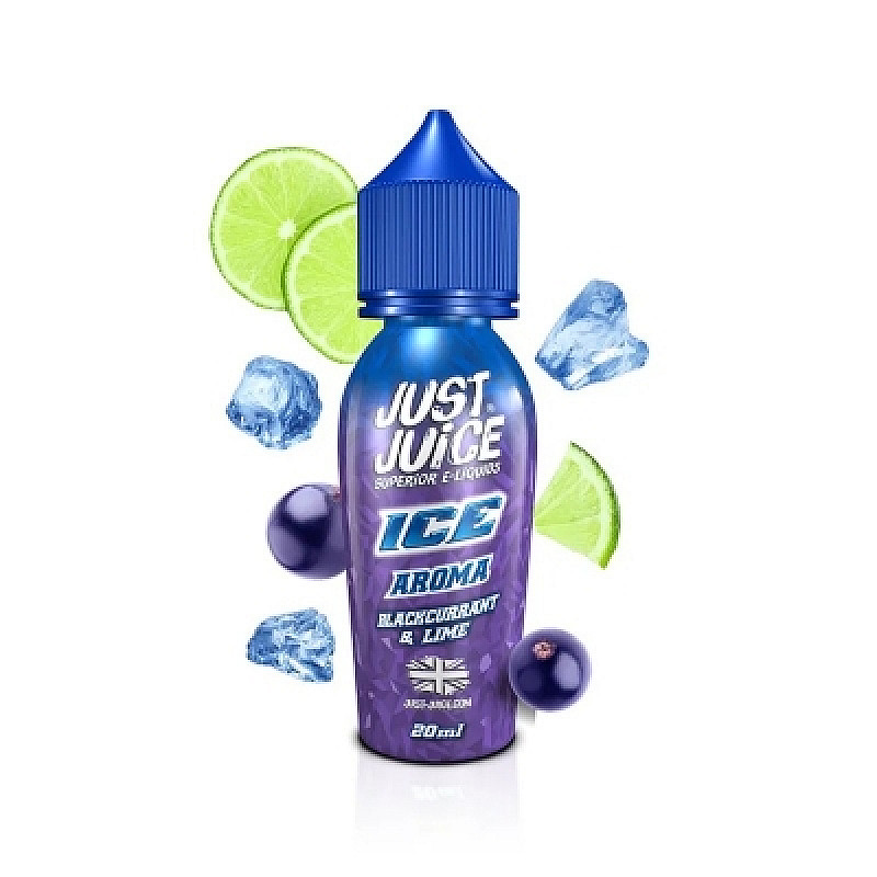 Ice Blackcurrant & Lime 12/60ml by Just Juice