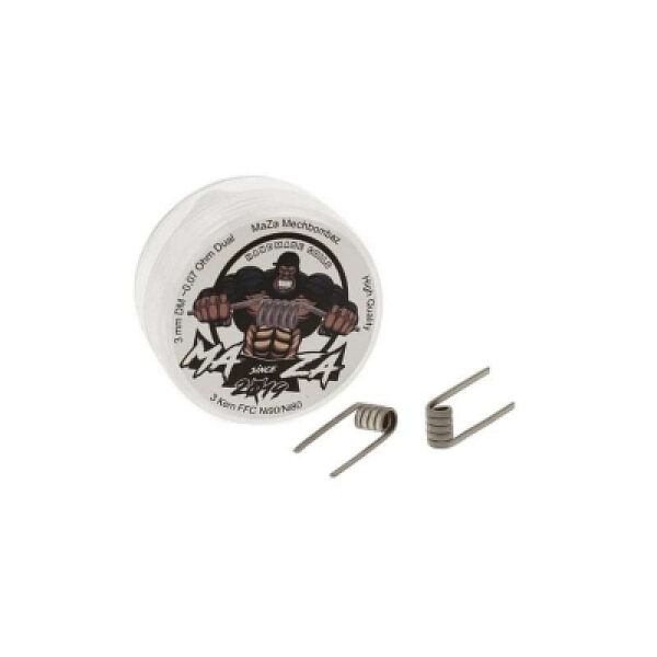 MechbombaZ- Handmade Coils 3mm 0.07 ohm (Dual) Ni90/Ni80 by MaZa