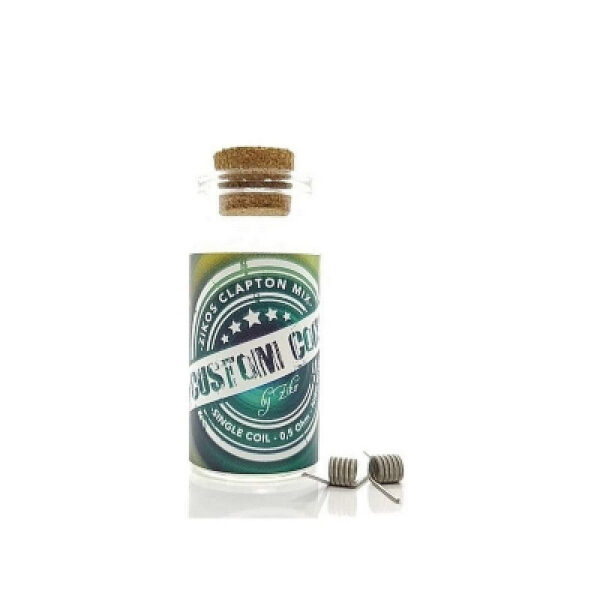 Premade Coils Zikos Clapton Mix - Single Coil 0.5 Ohm Ni80-Ni90 Handmade by Ziko