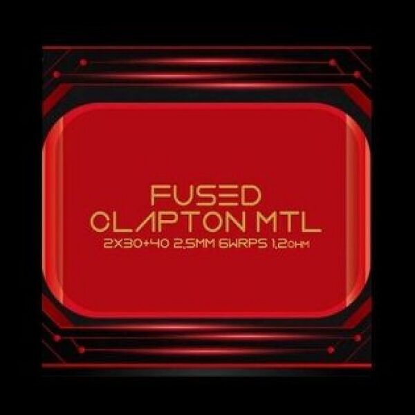 Premade Coils Fused Clapton MTL (2x30ga+40ga KA1) 1.2 ohm by Tesla Handcrafted Coils