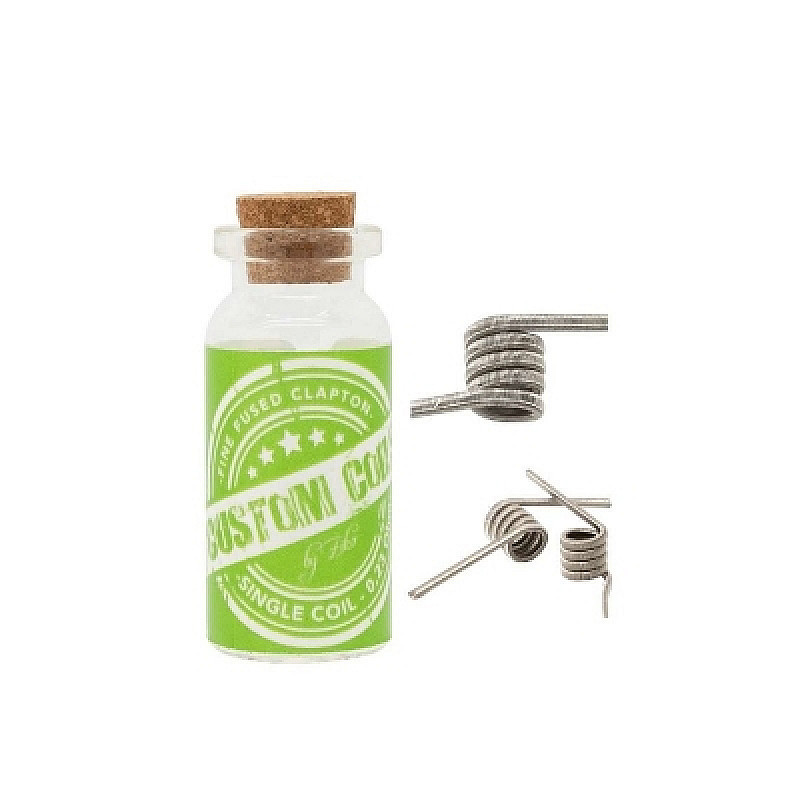 Premade Coils Fine Fused Clapton - Single Coil 0.23 Ohm Ni80 Handmade by Ziko