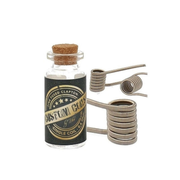 Premade Coils Fine Fused Clapton - Single Coil 0.6 Ohm Ni80 Handmade by Ziko