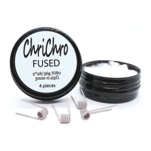Premade Coils Fused 0.25 Ohm Chrichro