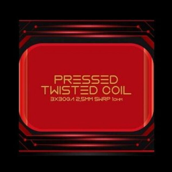 Premade Coils Pressed Twisted (3x30ga KA1) 1.00 ohm by Tesla Handcrafted Coils