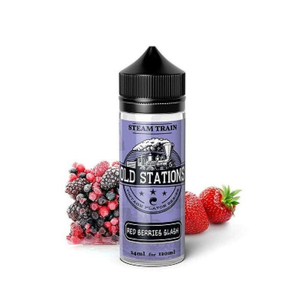 Red Berries Slash 24/120ML Old Stations by Steam Train
