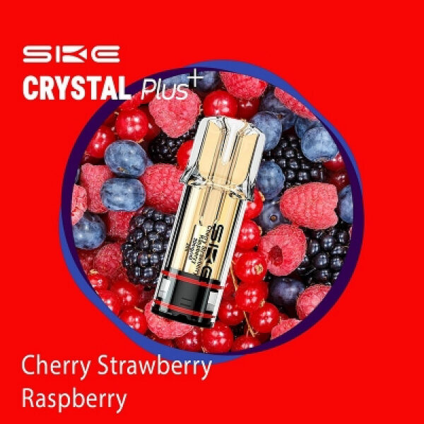 SKE Crystal Plus Prefilled Pod 20mg 2ml - Cherry Strawberry Raspberry