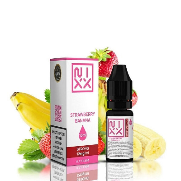 Strawberry Banana - Έτοιμο Υγρό 10ml by Nixx - 12mg