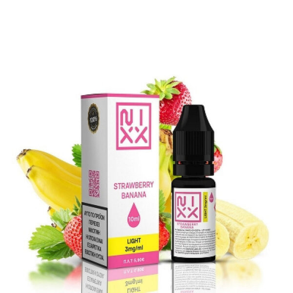 Strawberry Banana - Έτοιμο Υγρό 10ml by Nixx - 3mg