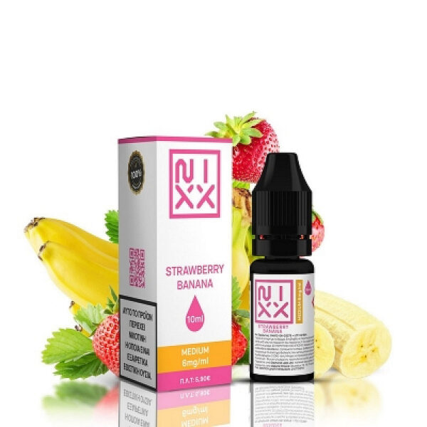 Strawberry Banana - Έτοιμο Υγρό 10ml by Nixx - 6mg