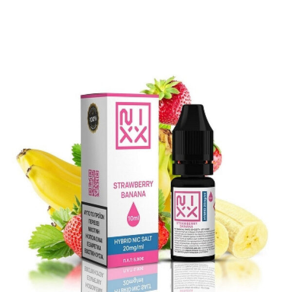 Strawberry Banana - Έτοιμο Υγρό 10ml Hybrid Salt by Nixx - 20mg