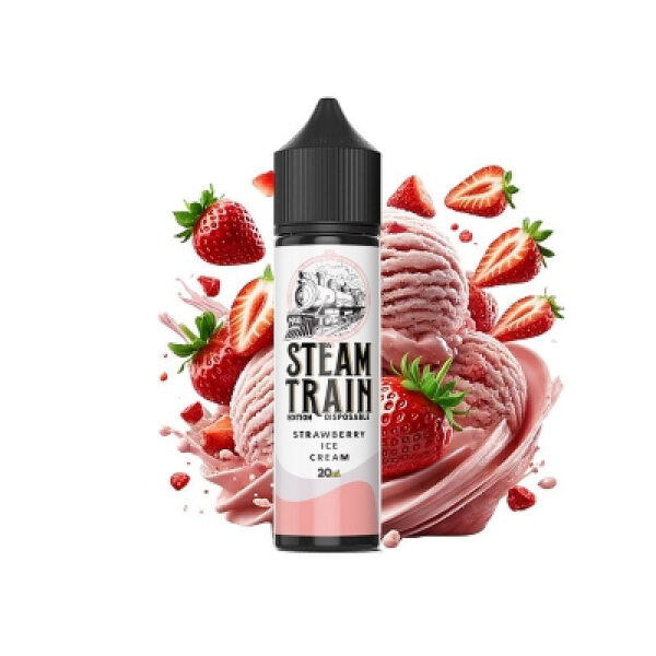 Strawberry Ice Cream 20/60ml Disposable Edition by Steam Train