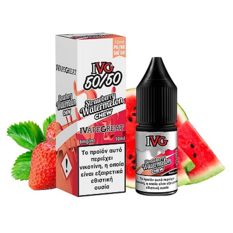 Strawberry Watermelon Chew - Έτοιμο Υγρό 10ml by IVG - 6mg