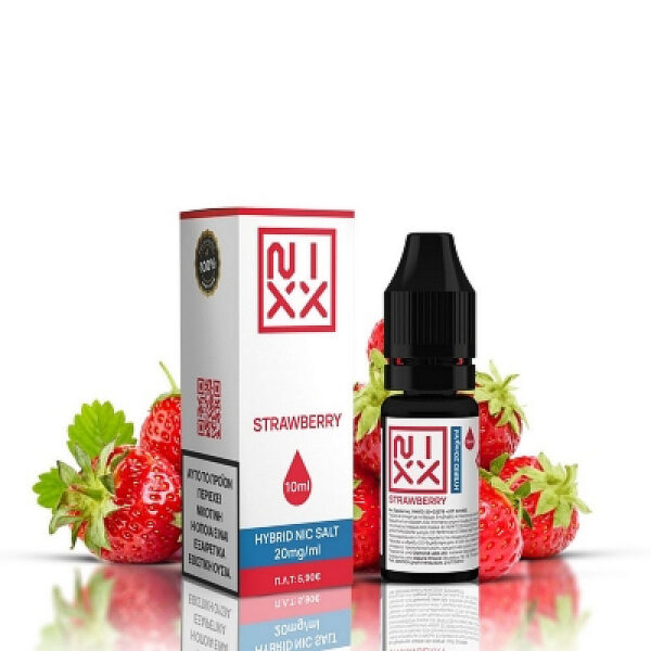 Strawberry - Έτοιμο Υγρό 10ml Hybrid Salt by Nixx - 20mg