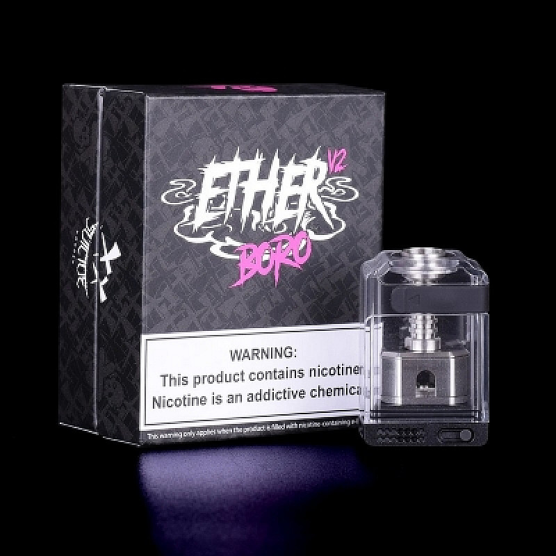 Tank Ether Boro RBA V2 by Suicide Mods x Vaping Bogan - Stainless Steel