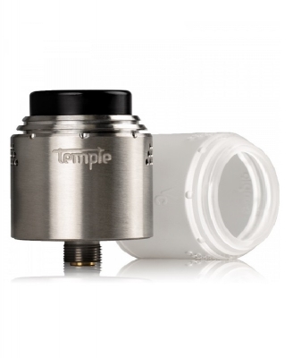 Temple RDA 2020 Edition 28mm by Vaperz Cloud Brushed Silver