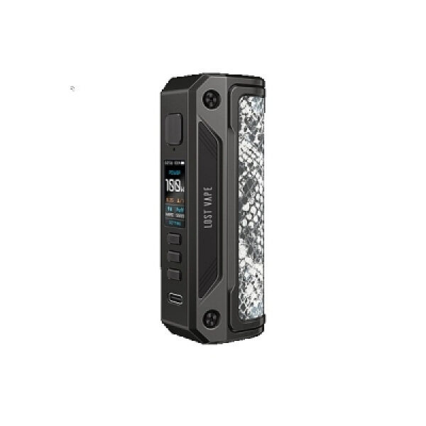 Thelema Solo 100W Box Mod by Lost Vape - New Colors - Cernunnos Gray