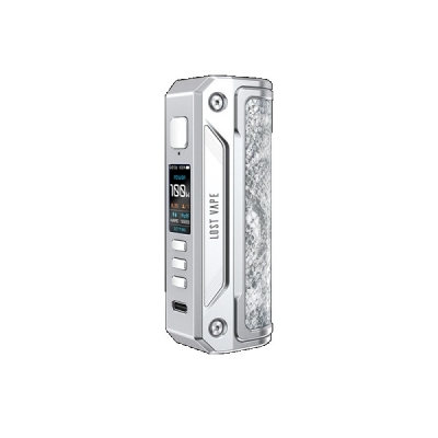 Thelema Solo 100W Box Mod by Lost Vape - New Colors - Alluring Silver