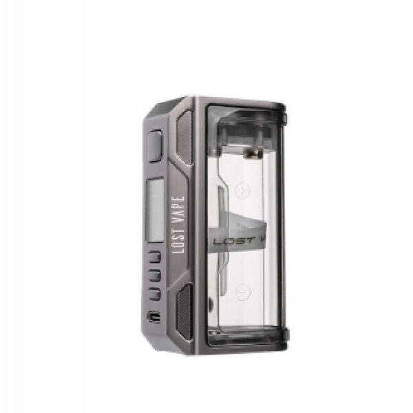Thelema Quest 200W Box Mod by Lost Vape - Clear Series - Gun Metal
