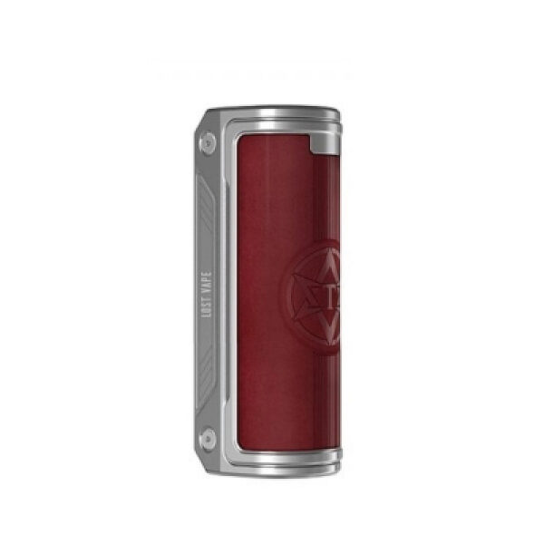 Thelema Solo 100W Box Mod by Lost Vape - New Colors - SS Plum Red