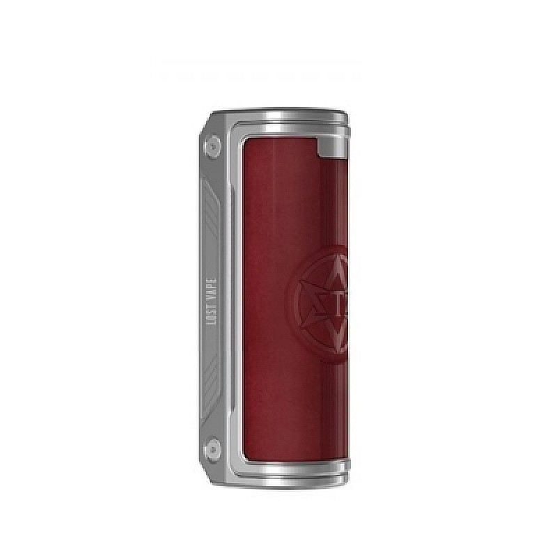 Thelema Solo 100W Box Mod by Lost Vape - New Colors - SS Plum Red