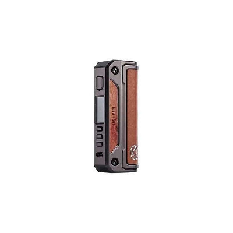 Thelema Solo DNA100C Box Mod by Lost Vape - Gun Metal Calf Leather