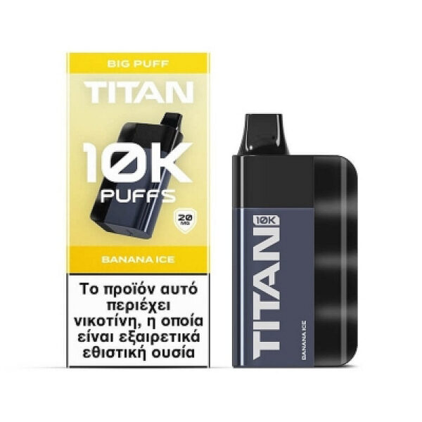 TITAN 10k Disposable Vape (20mg 8x2ml) - Banana Ice
