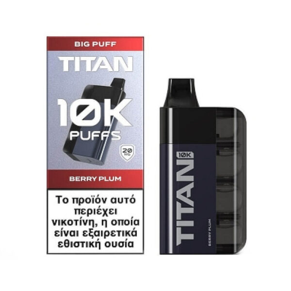 TITAN 10k Disposable Vape (20mg 8x2ml) - Berry Plum