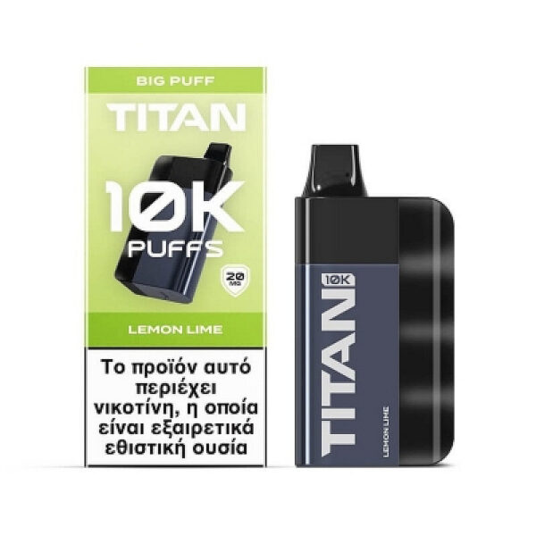 TITAN 10k Disposable Vape (20mg 8x2ml) - Lemon Lime