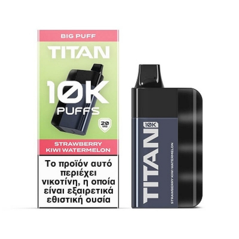 TITAN 10k Disposable Vape (20mg 8x2ml) - Strawberry Kiwi Watermelon