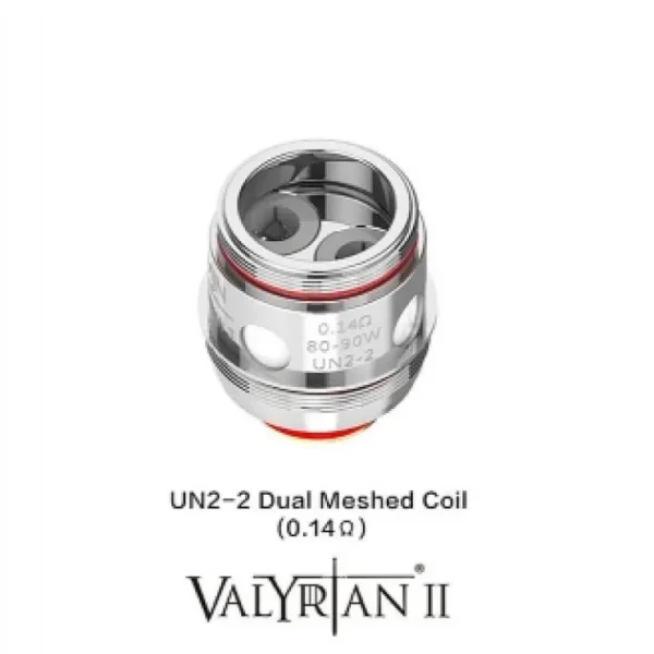 Valyrian II UN2-2 Coil by Uwell - 0.14Ω Dual Mesh (80-90W) - 1pc