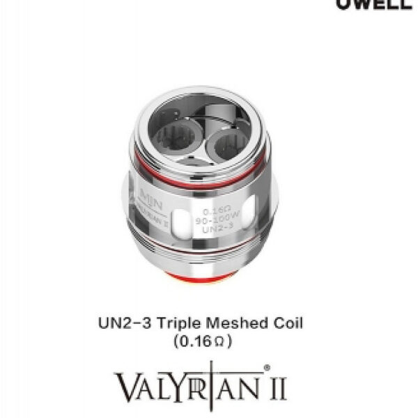 Valyrian II UN2-3 Coil by Uwell - 0.16Ω Triple Mesh (90-100W) - 1pc